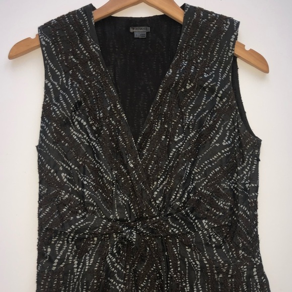 Premise Brown Midi Dress Size 2 - Picture 5 of 8